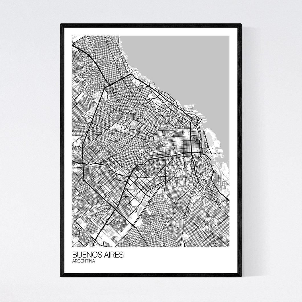 Buenos Aires City Map Print