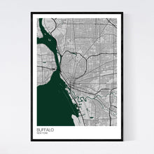 Load image into Gallery viewer, Buffalo City Map Print