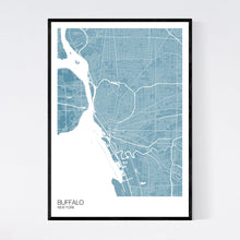 Load image into Gallery viewer, Buffalo City Map Print