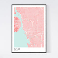 Load image into Gallery viewer, Buffalo City Map Print