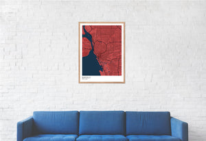 Map of Buffalo, New York