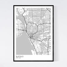 Load image into Gallery viewer, Buffalo City Map Print