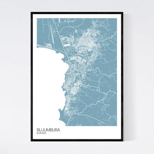 Load image into Gallery viewer, Bujumbura City Map Print