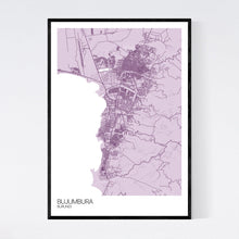 Load image into Gallery viewer, Bujumbura City Map Print