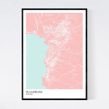 Load image into Gallery viewer, Bujumbura City Map Print