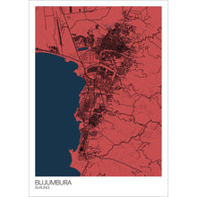 Load image into Gallery viewer, Map of Bujumbura, Burundi