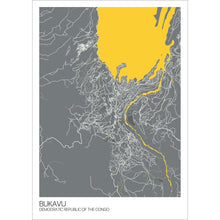 Load image into Gallery viewer, Map of Bukavu, Democratic Republic of the Congo