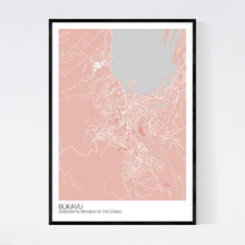 Load image into Gallery viewer, Bukavu City Map Print