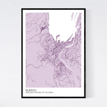Load image into Gallery viewer, Bukavu City Map Print