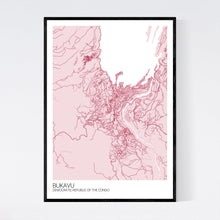 Load image into Gallery viewer, Bukavu City Map Print
