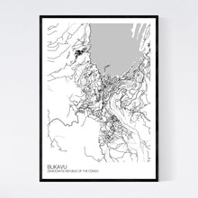 Load image into Gallery viewer, Bukavu City Map Print