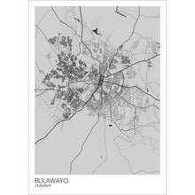 Load image into Gallery viewer, Map of Bulawayo, Zimbabwe