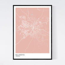 Load image into Gallery viewer, Bulawayo City Map Print
