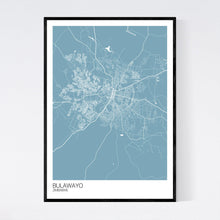 Load image into Gallery viewer, Bulawayo City Map Print