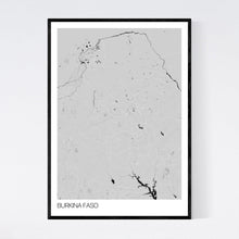 Load image into Gallery viewer, Burkina Faso Country Map Print