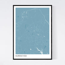 Load image into Gallery viewer, Burkina Faso Country Map Print
