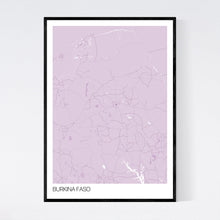 Load image into Gallery viewer, Burkina Faso Country Map Print