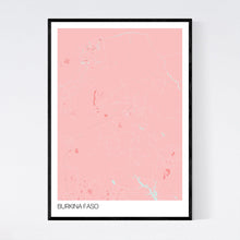 Load image into Gallery viewer, Burkina Faso Country Map Print