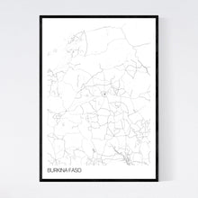 Load image into Gallery viewer, Burkina Faso Country Map Print
