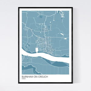 Map of Burnham-on-Crouch, Essex