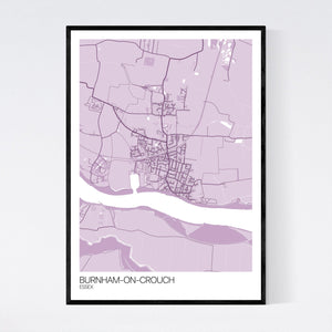 Burnham-on-Crouch Town Map Print