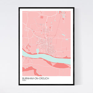 Burnham-on-Crouch Town Map Print