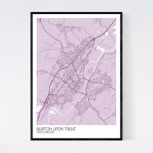Load image into Gallery viewer, Burton upon Trent City Map Print