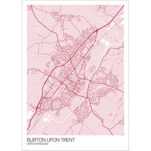 Map of Burton upon Trent, United Kingdom