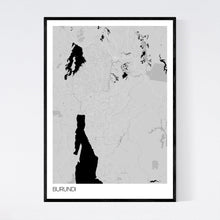 Load image into Gallery viewer, Burundi Country Map Print