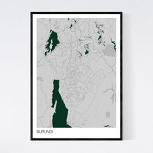 Load image into Gallery viewer, Burundi Country Map Print
