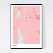 Load image into Gallery viewer, Burundi Country Map Print