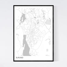 Load image into Gallery viewer, Burundi Country Map Print