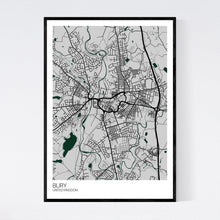Load image into Gallery viewer, Bury City Map Print