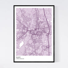 Load image into Gallery viewer, Bury City Map Print