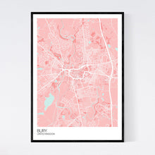 Load image into Gallery viewer, Bury City Map Print