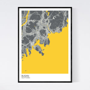 Busan City Map Print