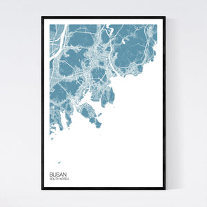 Busan City Map Print