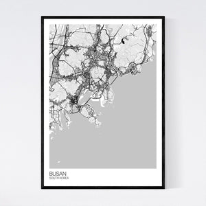 Busan City Map Print
