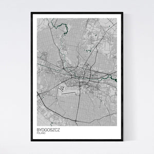 Bydgoszcz City Map Print