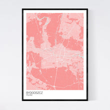 Load image into Gallery viewer, Bydgoszcz City Map Print
