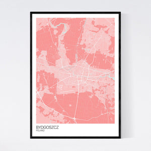 Bydgoszcz City Map Print