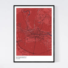 Load image into Gallery viewer, Bydgoszcz City Map Print