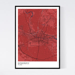 Bydgoszcz City Map Print