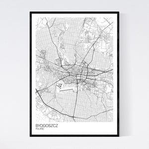 Bydgoszcz City Map Print