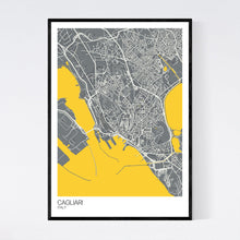 Load image into Gallery viewer, Cagliari City Map Print
