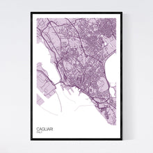Load image into Gallery viewer, Cagliari City Map Print