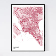 Load image into Gallery viewer, Cagliari City Map Print