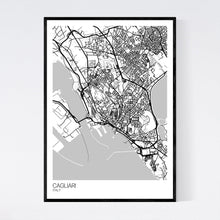 Load image into Gallery viewer, Cagliari City Map Print