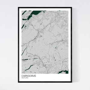 Cairngorms Region Map Print