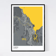 Load image into Gallery viewer, Cairns City Map Print